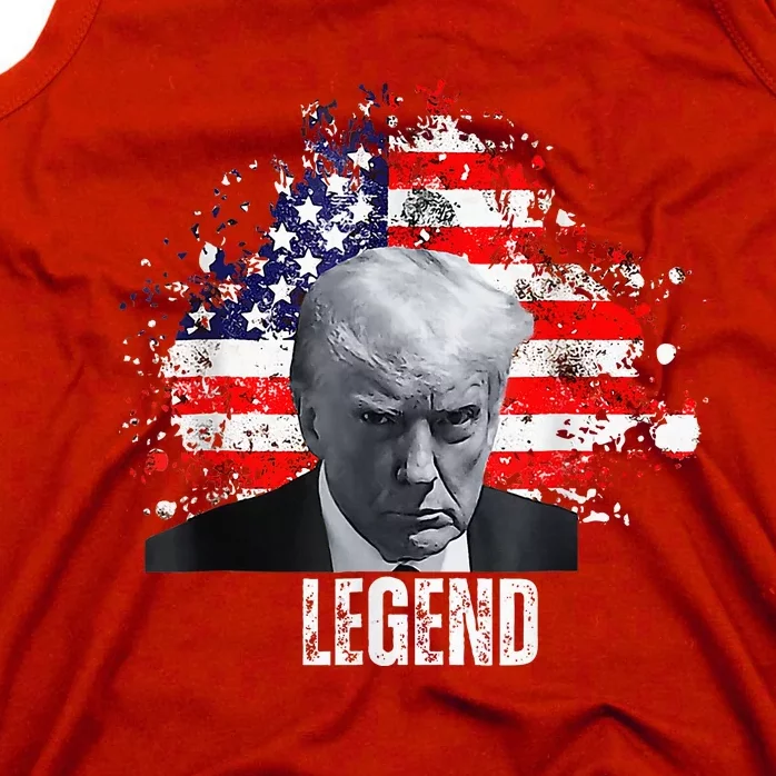 Donald Trump Legend Mug Shot Tank Top