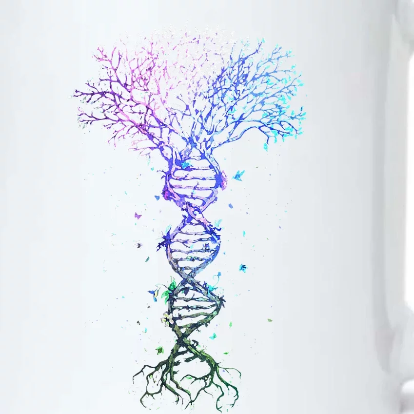 DNA Tree Life Earth Genetics Biologist Science Gift Black Color Changing Mug