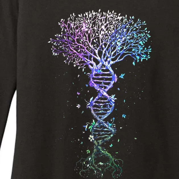 DNA Tree Life Earth Genetics Biologist Science Gift Womens CVC Long Sleeve Shirt