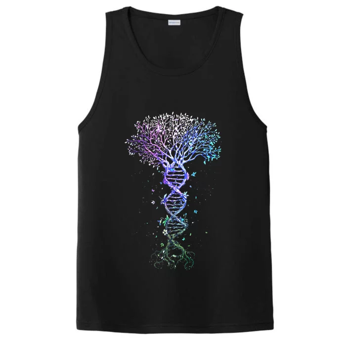 DNA Tree Life Earth Genetics Biologist Science Gift Performance Tank