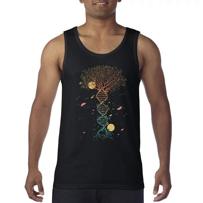 DNA Tree Life Biology Environment Science Genetics Earth Day Tank Top