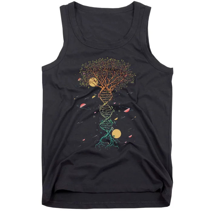 DNA Tree Life Biology Environment Science Genetics Earth Day Tank Top