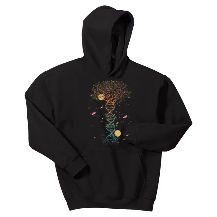 DNA Tree Life Biology Environment Science Genetics Earth Day Kids Hoodie