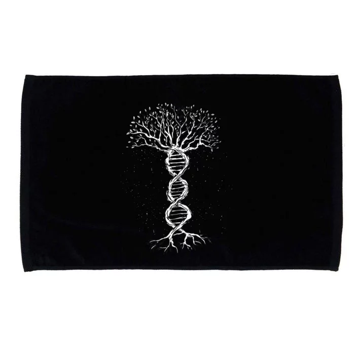 DNA Tree Life Genetics Biologist Science Earth Day Microfiber Hand Towel