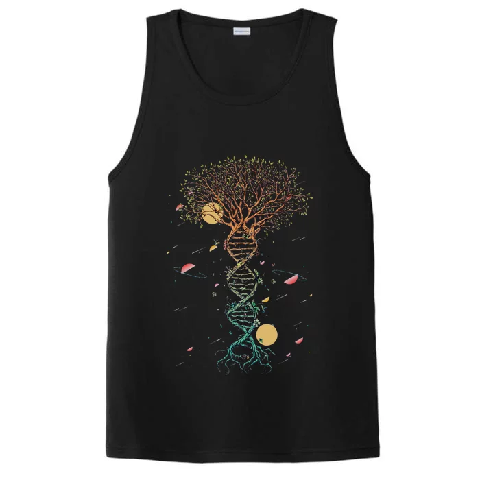 DNA Tree Life Biology Environment Science Genetics Earth Day Performance Tank