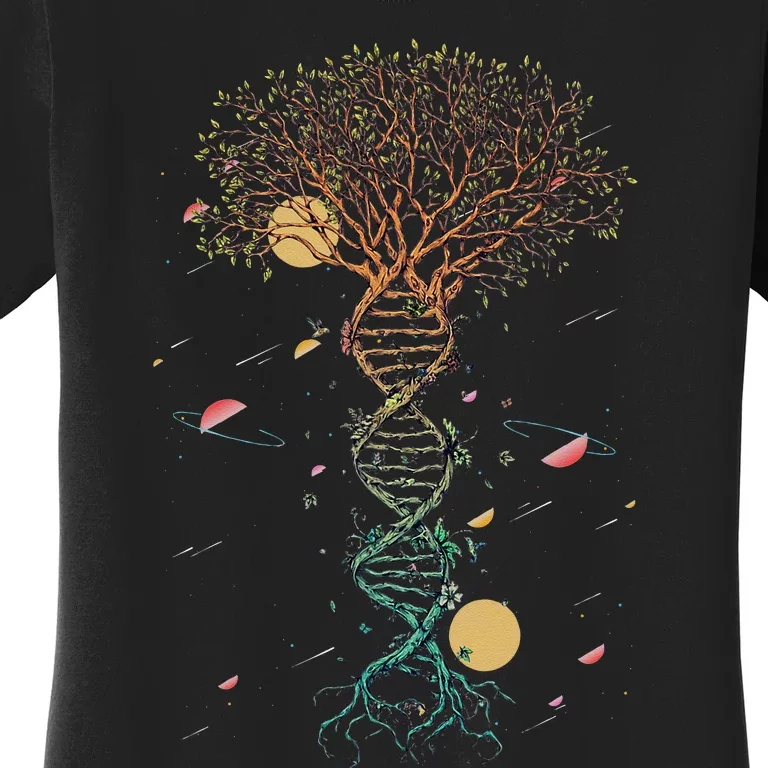 DNA Tree Life Biology Environment Science Genetics Earth Day Women's T-Shirt