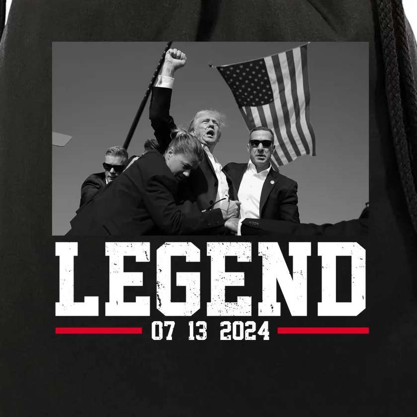 Donald Trump Legend 07/13/2024 Rally Pennsylvania Drawstring Bag