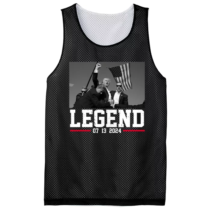 Donald Trump Legend 07/13/2024 Rally Pennsylvania Mesh Reversible Basketball Jersey Tank