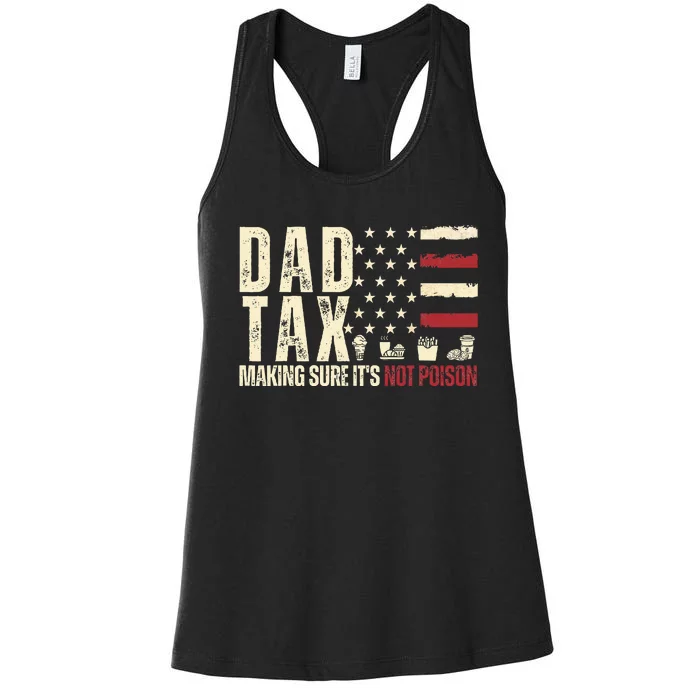 Dad Tax Making Sure ItS Not P.O.I.S.O.N Women's Racerback Tank