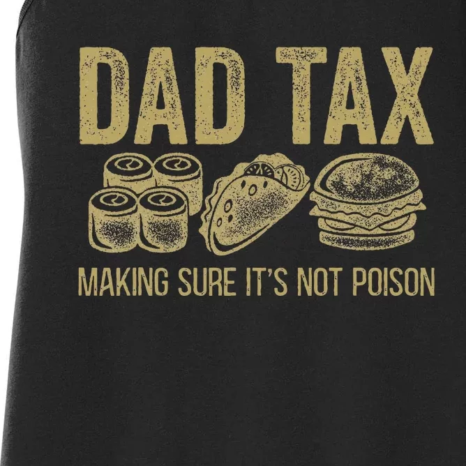 Dad Tax Making Sure ItS Not P.O.I.S.O.N Women's Racerback Tank