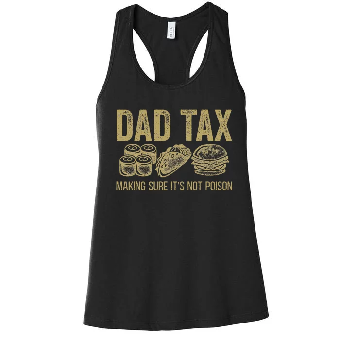 Dad Tax Making Sure ItS Not P.O.I.S.O.N Women's Racerback Tank