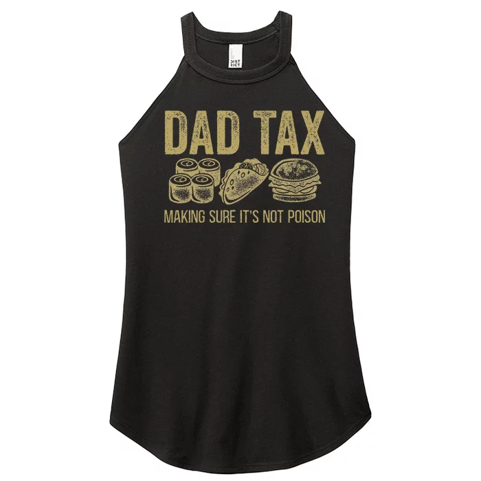 Dad Tax Making Sure ItS Not P.O.I.S.O.N Women’s Perfect Tri Rocker Tank