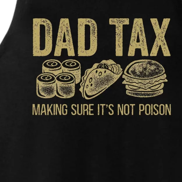 Dad Tax Making Sure Its Not P.O.I.S.O.N Funny Fathers Day Ladies Tri-Blend Wicking Tank