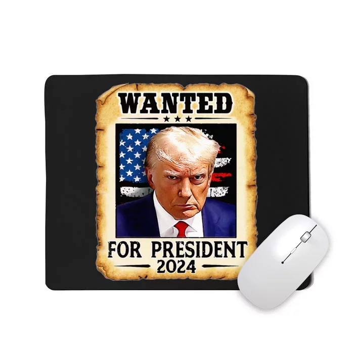 Donald Trump Mug Shot Wanted For U S President 2024 Mousepad