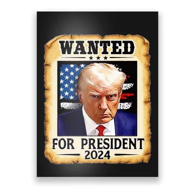 Donald Trump Mug Shot Wanted President Coffee Mug Lineup Poster