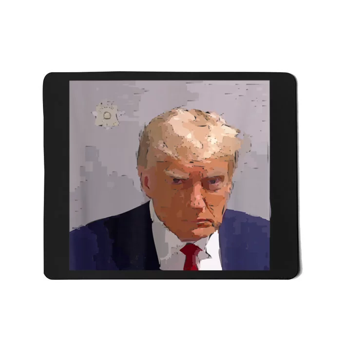 Donald Trump Mug Shot Illustration Mousepad