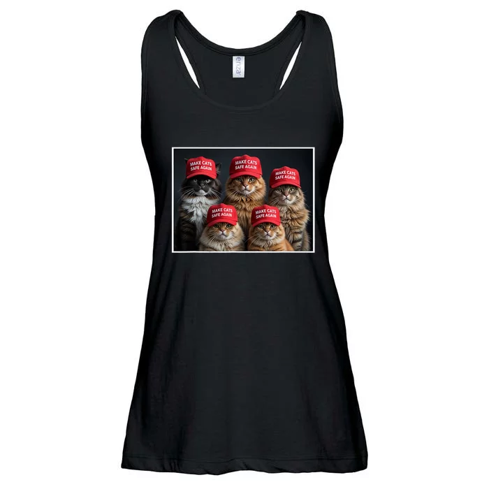 Donald Trump Make Cats Safe Again Red Hat 2024 Debate Funny Ladies Essential Flowy Tank