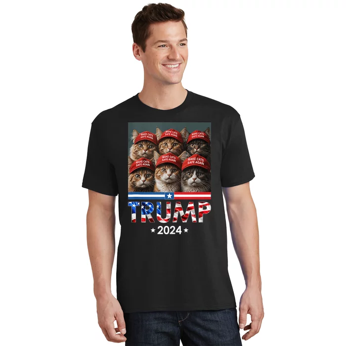 Donald Trump Make Cats Safe Again 2024 Debate Funny T-Shirt