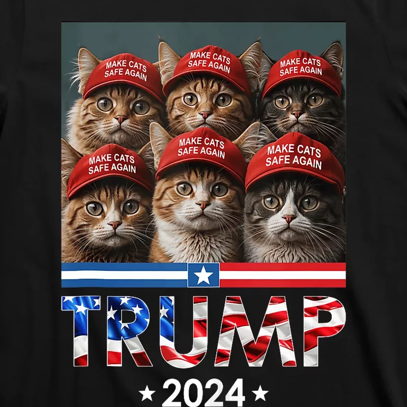 Donald Trump Make Cats Safe Again 2024 Debate Funny T-Shirt