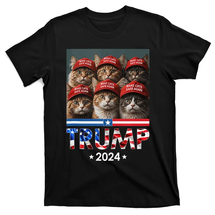 Donald Trump Make Cats Safe Again 2024 Debate Funny T-Shirt