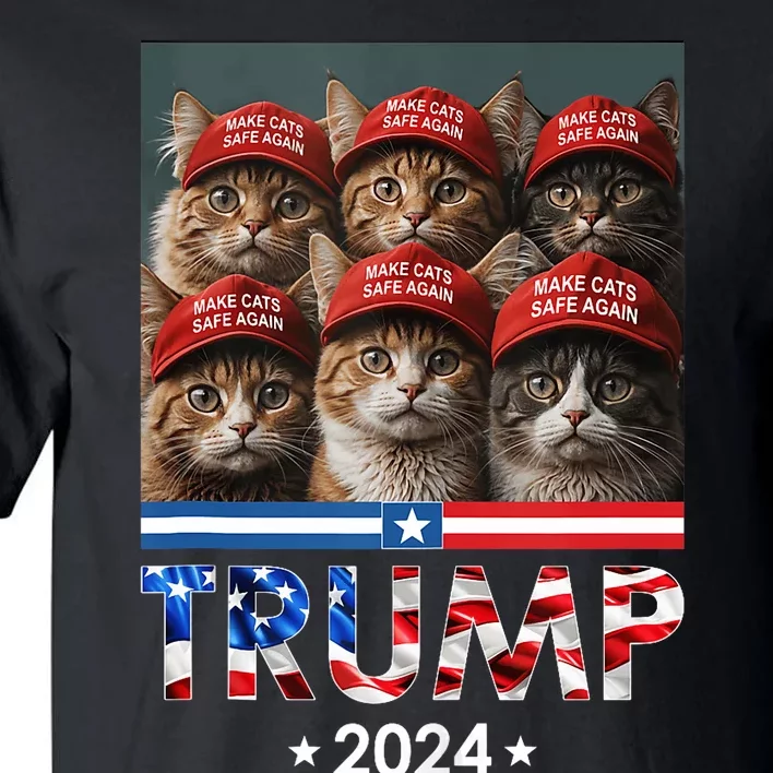 Donald Trump Make Cats Safe Again 2024 Debate Funny Tall T-Shirt