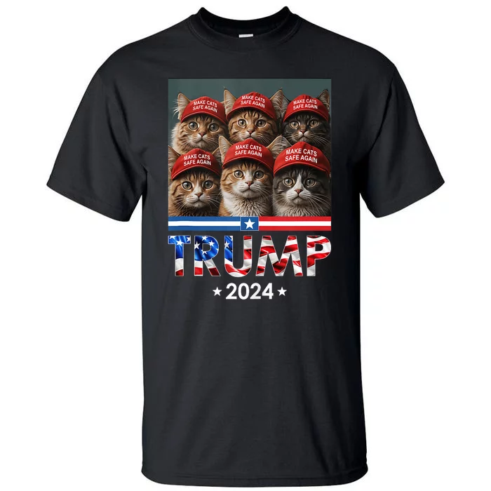 Donald Trump Make Cats Safe Again 2024 Debate Funny Tall T-Shirt