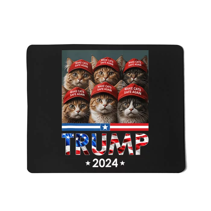 Donald Trump Make Cats Safe Again 2024 Debate Funny Mousepad