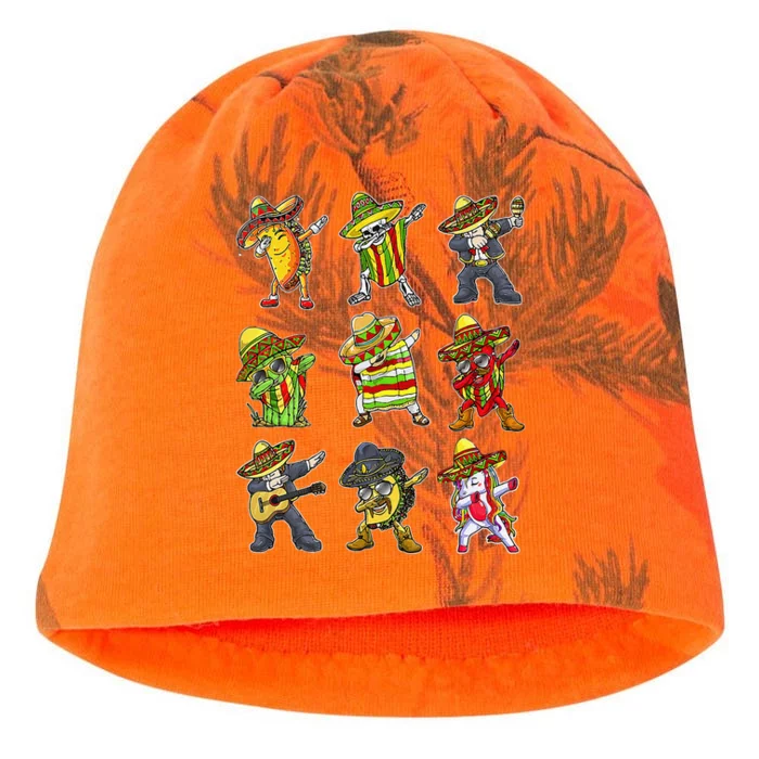 Dabbing Taco Mexican Friends Cinco De Mayo Women Kati - Camo Knit Beanie