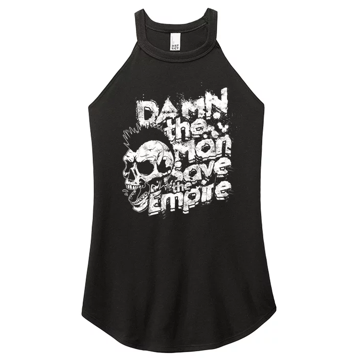 Damn The Man Save The Empire Strength Motivational Man Women’s Perfect Tri Rocker Tank