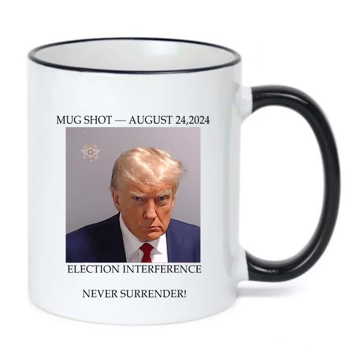 Donald Trump Mug Shot August 24 2024 Election Interference Black Color Changing Mug