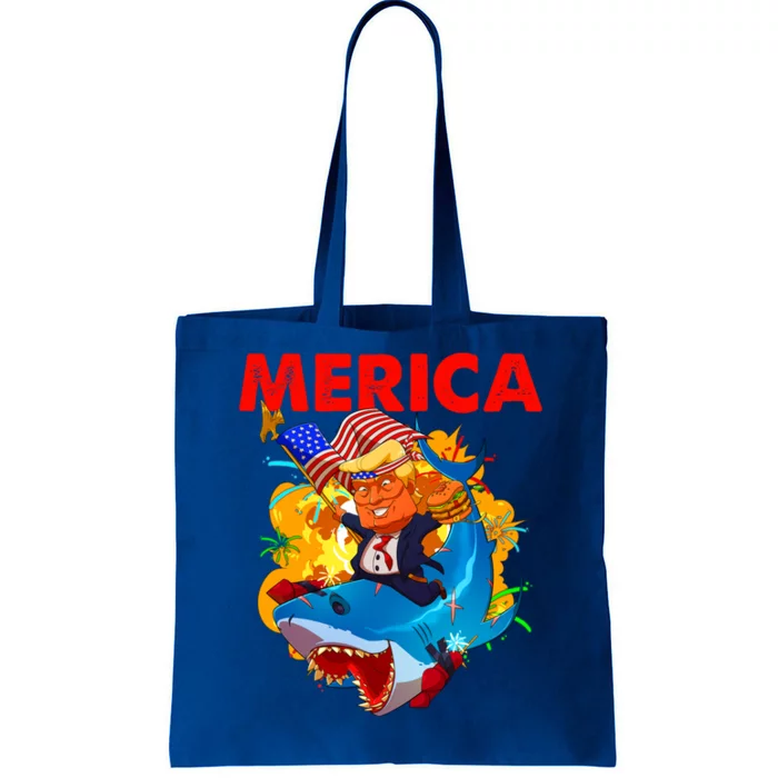 Donald Trump Merica American Flag Murica Gift Tote Bag