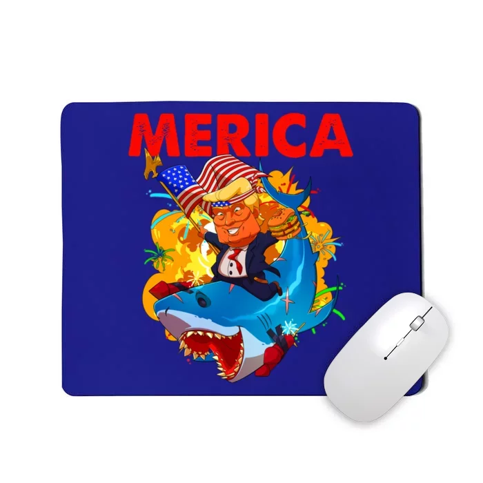 Donald Trump Merica American Flag Murica Gift Mousepad