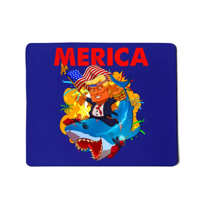 Donald Trump Merica American Flag Murica Gift Mousepad