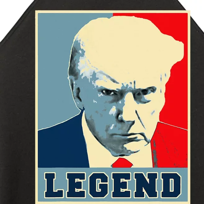 Donald Trump Mug Shot 2024 President Legend Never Surrender Women’s Perfect Tri Rocker Tank