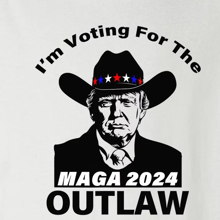 Donald Trump Maga IM Voting For The Outlaw 2024 President Toddler Long Sleeve Shirt