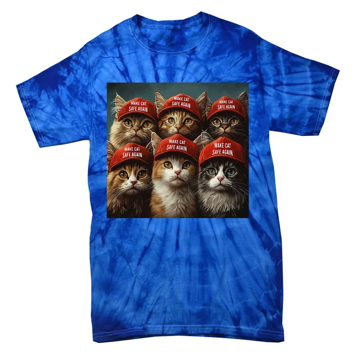 Donald Trump Make Cats Safe Again Red Hat 2024 Debate Tie-Dye T-Shirt