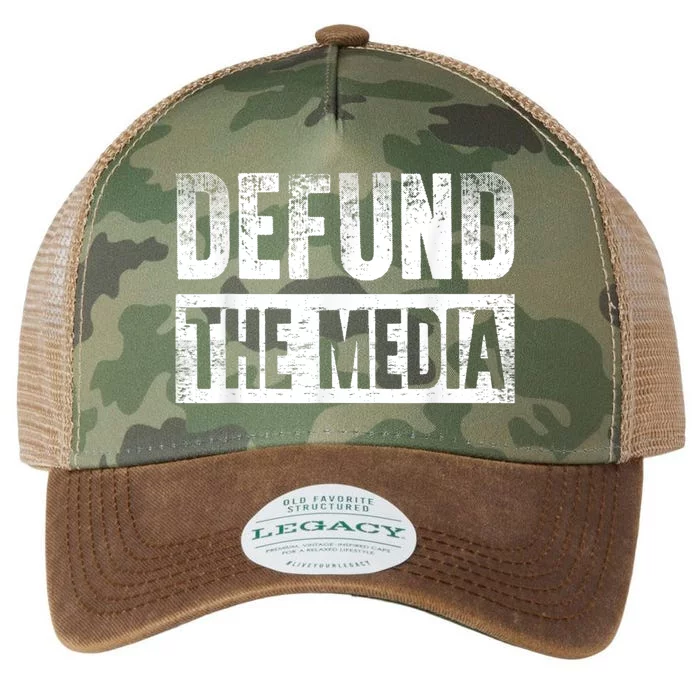 Defund The Media Legacy Tie Dye Trucker Hat