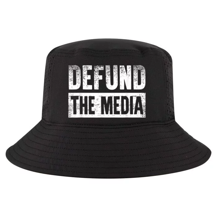 Defund The Media Cool Comfort Performance Bucket Hat