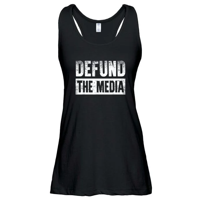 Defund The Media Ladies Essential Flowy Tank