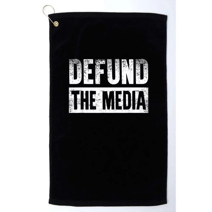 Defund The Media Platinum Collection Golf Towel