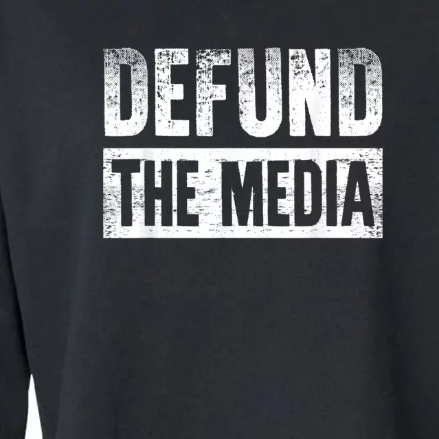 Defund The Media Cropped Pullover Crew