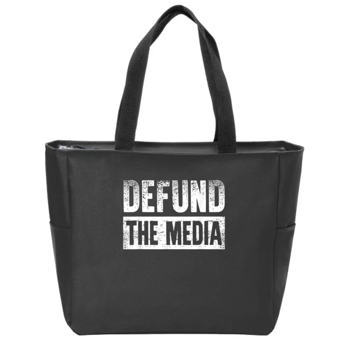 Defund The Media Zip Tote Bag