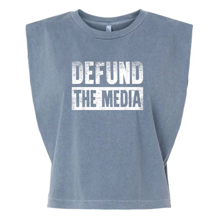 Defund The Media Garment-Dyed Women's Muscle Tee