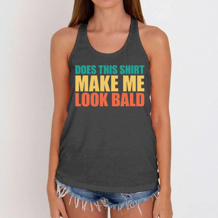 Does This Make Me Look Bald Women's Knotted Racerback Tank