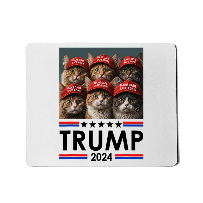 Donald Trump Make Cats Safe Again 2024 Debate Funny Mousepad