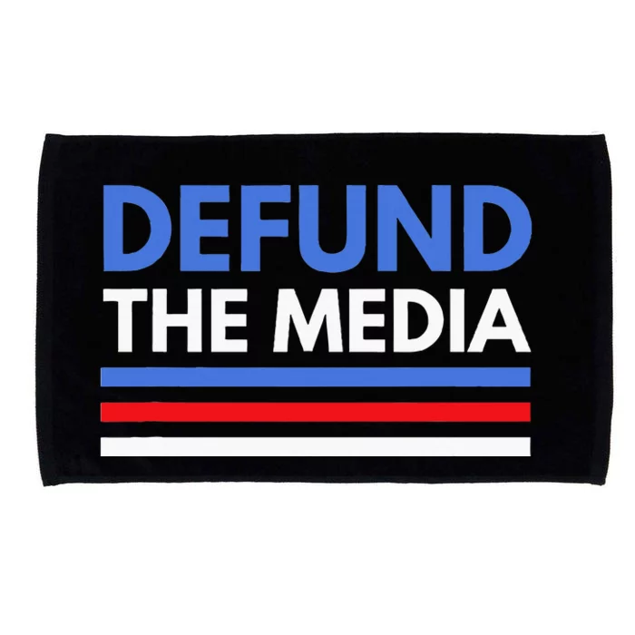 Defund The Media Funny Media Election Humor Microfiber Hand Towel