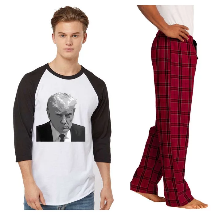 DONALD TRUMP MUG SHOT Raglan Sleeve Pajama Set