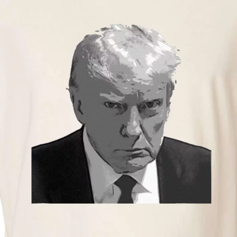 DONALD TRUMP MUG SHOT Garment-Dyed Women's Muscle Tee