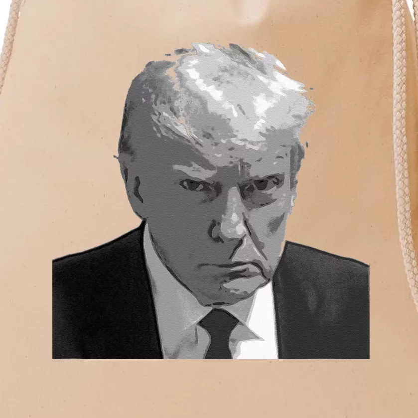 DONALD TRUMP MUG SHOT Drawstring Bag