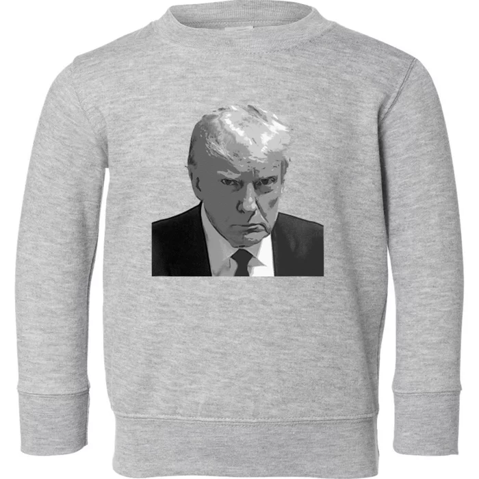 DONALD TRUMP MUG SHOT Toddler Sweatshirt